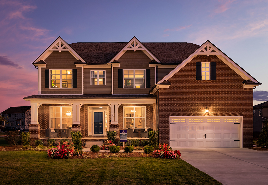 A large brick house.